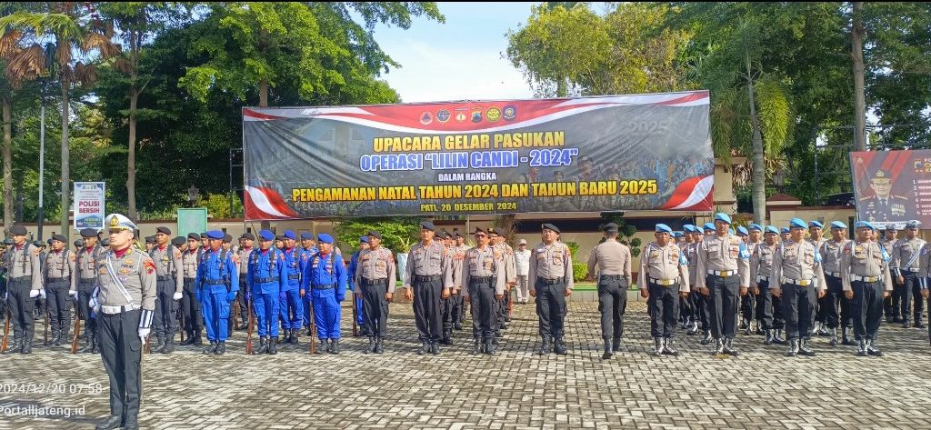 Polresta Pati Gelar Apel Pasukan Operasi Lilin Candi 2024, Jelang Perayaan Nataru