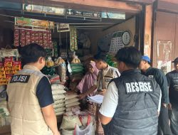 Kegiatan sidak Satgas Pangan Polda Jateng di pasar tradisional Jongke kabupaten Karanganyar (Portalljateng/Hds)