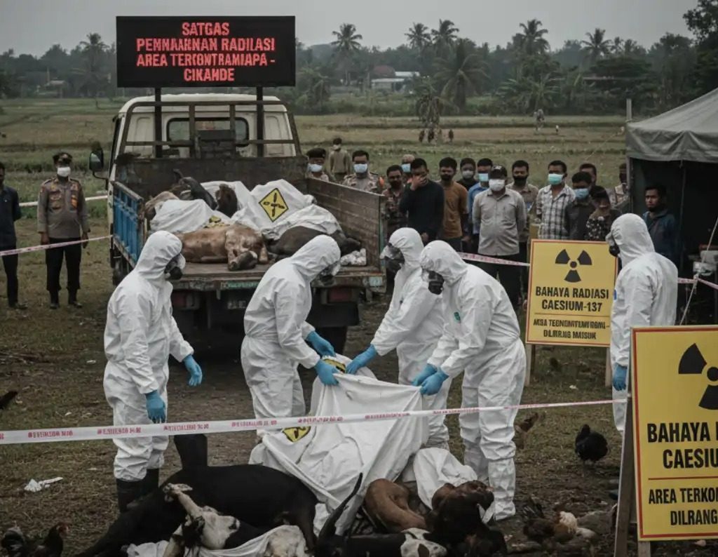 Pasca ditemukannya paparan Cesium-137 (Cs-137), zat radioaktif berbahaya, di wilayah Cikande, Pemerintah Kabupaten Serang meluncurkan kebijakan darurat