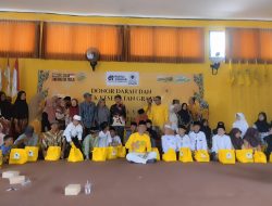Golkar Bojonegoro Gelar Donor Darah, Cek Kesehatan Gratis, dan Santunan untuk 61 Anak Yatim