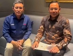 Foto: Bupati Pati Sudewo, secara langsung bersilaturahmi dan berkoordinasi dengan Direktur Utama Hutama Karya, Bapak Kuncoro.(Portalljateng/Hil)