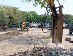 Foto: Proyek penataan Tempat Pelelangan Ikan (TPI) 2 Juwana Pati.(Portalljateng/Adm)