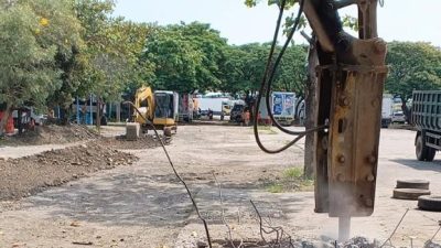 Foto: Proyek penataan Tempat Pelelangan Ikan (TPI) 2 Juwana Pati.(Portalljateng/Adm)