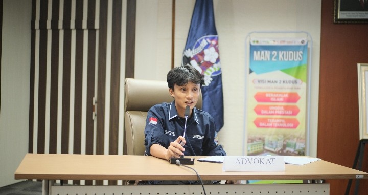 Akhdan Arif Athaya, Siswa MAN 2 Kudus Wakili Dapil 2 Jateng di Parlemen Remaja DPR RI 2025.