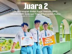 Foto: Siswa MAN 2 Kudus, Farras Afif Al Azizi, M. Himam Zaada dan Tarekh Aulia Hasan.(Portalljateng/MAN 2 Kudus)