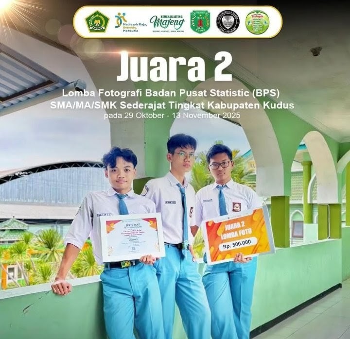 Siswa MAN 2 Kudus Raih Juara 2 Lomba Fotografi BPS Tingkat Kabupaten