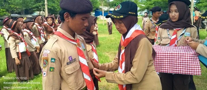 375 Siswa MTsN 2 Pati Dilantik Anggota Pramuka di Rembang