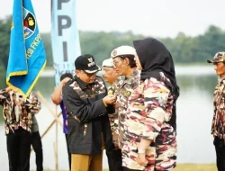 Foto: Wakil Bupati Pati, Risma Ardhi Chandra, menghadiri Jambore dan Pengukuhan Pengurus Cabang FKPPI Kabupaten Pati di Waduk Gembong, Desa Pohgading, Kecamatan Gembong.(Portalljateng/Hms)