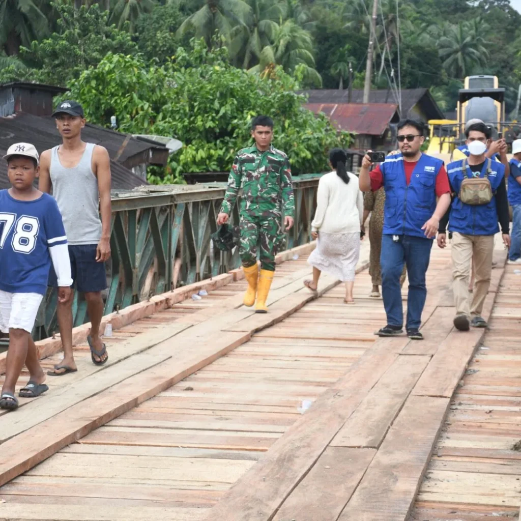 Jembatan Bailey di Anggoli Tuntas Dibangun, Akses Warga Tapteng Kembali Terhubung