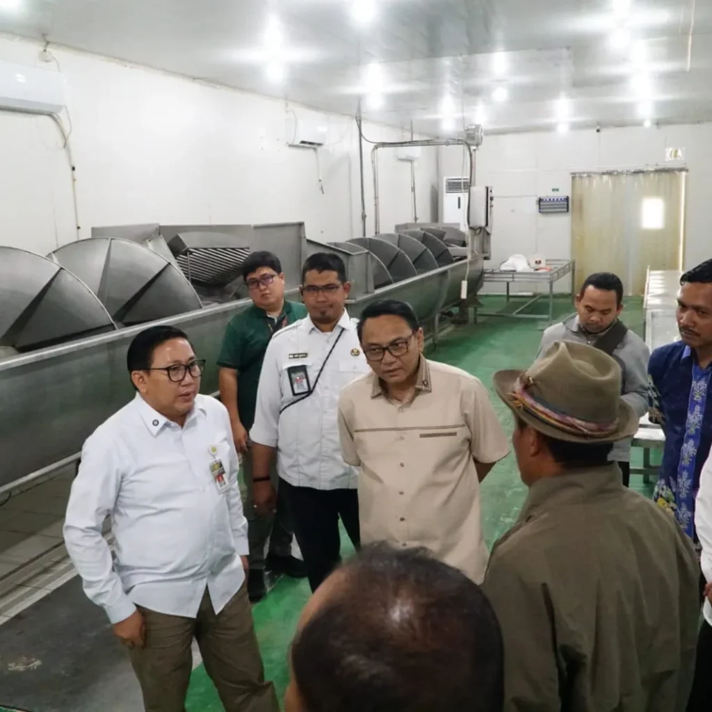 Foto: Plt Bupati Pati Risma Ardhi Chandra, kunjungi memperkuat koordinasi dengan pemerintah pusat Kelangkaan DOC FS Broiler (Day Old Chick Final Stock, anak ayam umur sehari siap dibesarkan menjadi ayam pedaging.(Portalljateng/Hms)