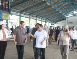Foto: Plt. Bupati Pati, Risma Ardhi Chandra, peninjauan lapangan ke Tempat Pelelangan Ikan (TPI) II Juwana serta kawasan Pulau Seprapat Juwana.(Portalljateng/Hms)