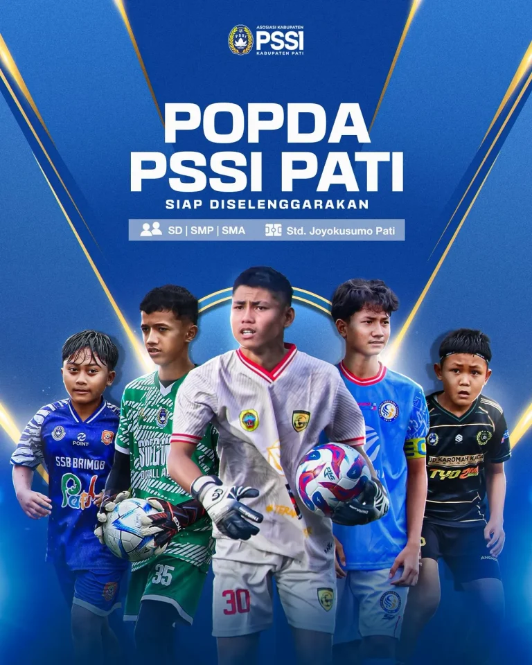 Foto: PSSI Pati secara resmi menyatakan kesiapannya untuk menyelenggarakan Pekan Olahraga Pelajar Daerah.(Portalljateng/PSSI Pati)