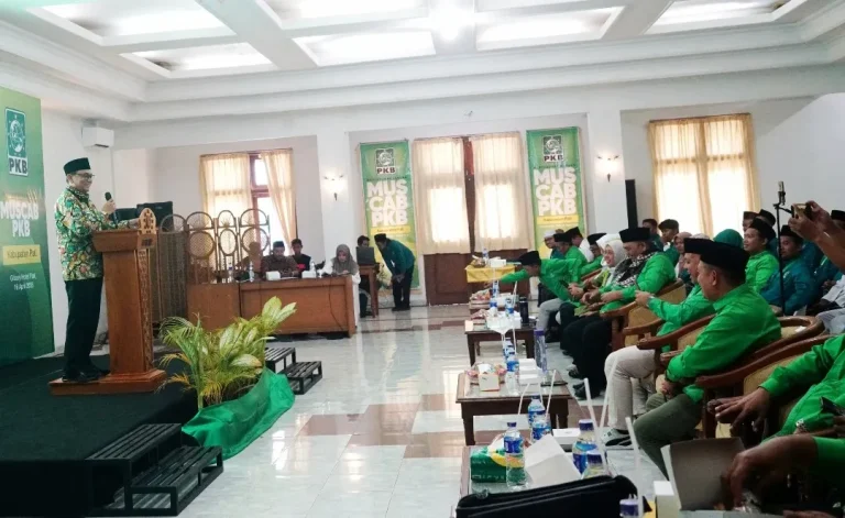 Foto: Musyawarah Cabang (Muscab) PKB DPC Kabupaten Pati Tahun 2026 di Hotel Gitrary.(Portalljateng/Hns)