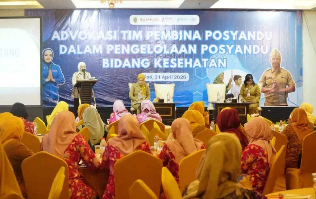 Foto: Dwi Risma Ardhi Chandra menghadiri acara Advokasi Tim Pembina Posyandu dalam Pengelolaan Posyandu Bidang Kesehatan. (Portalljateng/Hms)
