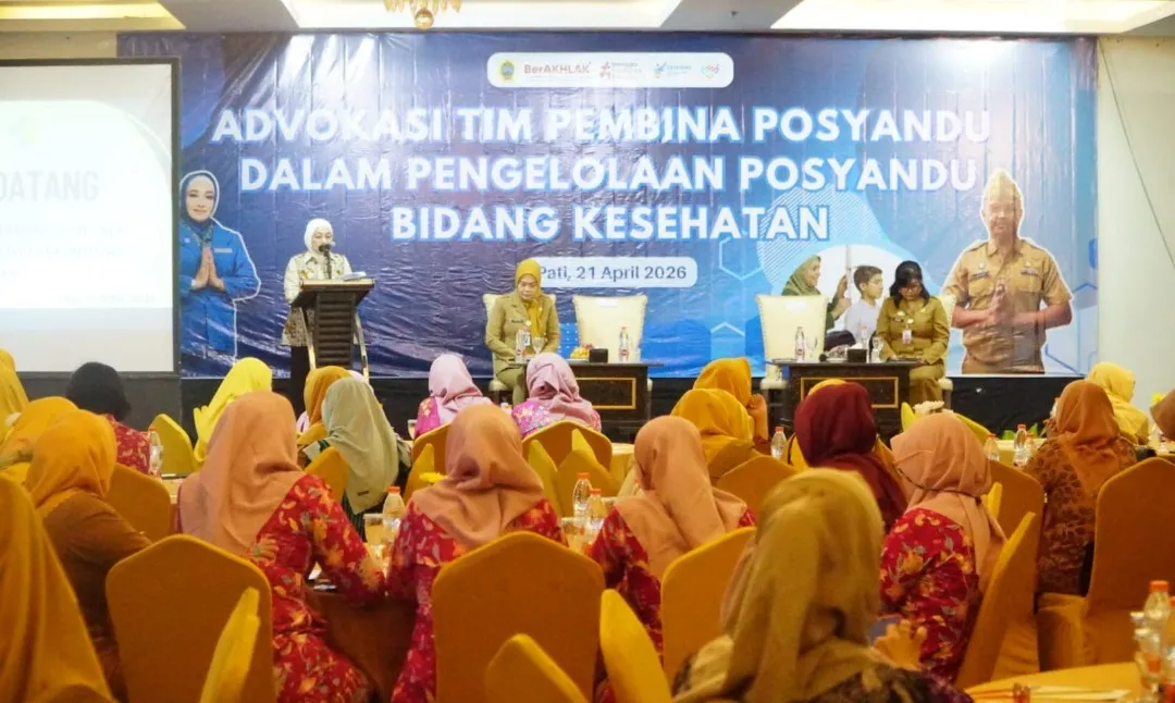 Foto: Dwi Risma Ardhi Chandra menghadiri acara Advokasi Tim Pembina Posyandu dalam Pengelolaan Posyandu Bidang Kesehatan. (Portalljateng/Hms)