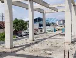 Foto: Kondisi lantai 2 Puskesmas Juwana, Kabupaten Pati.(Portalljateng/Adn)