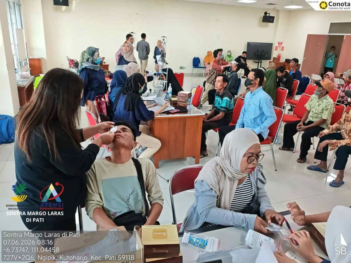 Pasien menjalani evaluasi hari pertama pasca-operasi (H+1) di RSUD Soewondo Pati