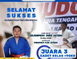 Siswa MTsN Blora Raih Juara 3 Kejurprov Judo Jateng