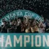 Penutupan dan penyerahan Piala Turnamen sepak bola usia dini Adhyaksa Cup U12 2026 di Stadion Joyokusumo Pati