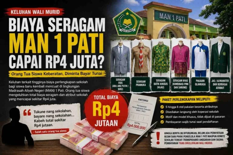 Orang Tua Keluhkan Biaya Seragam di MAN 1 Pati yang Tembus Rp4 Juta