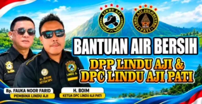 Lindu Aji Salurkan Bantuan Air Bersih untuk Wilayah Pati