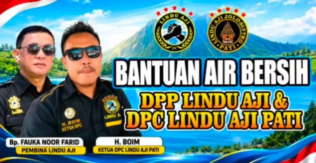 Lindu Aji Salurkan Bantuan Air Bersih untuk Wilayah Pati