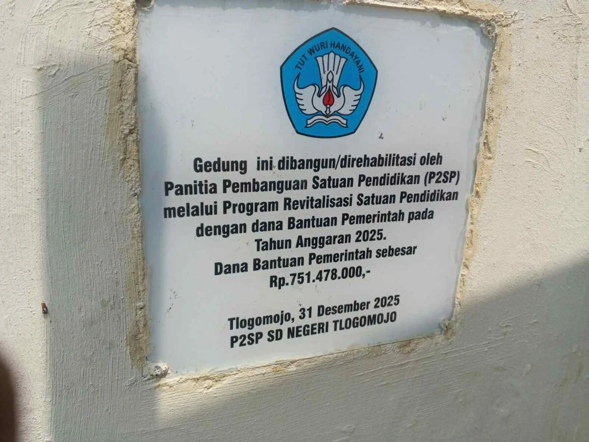 Prasati revitalisasi anggaran tahun 2025, SD Negeri Tlogomojo, Kab. Pati